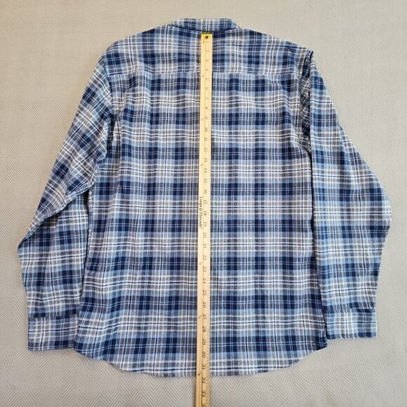 Thread & Cloth Flannel Shirt Women's XXL Blue Long Sleeve Button Down EUC - Picture 11 of 14